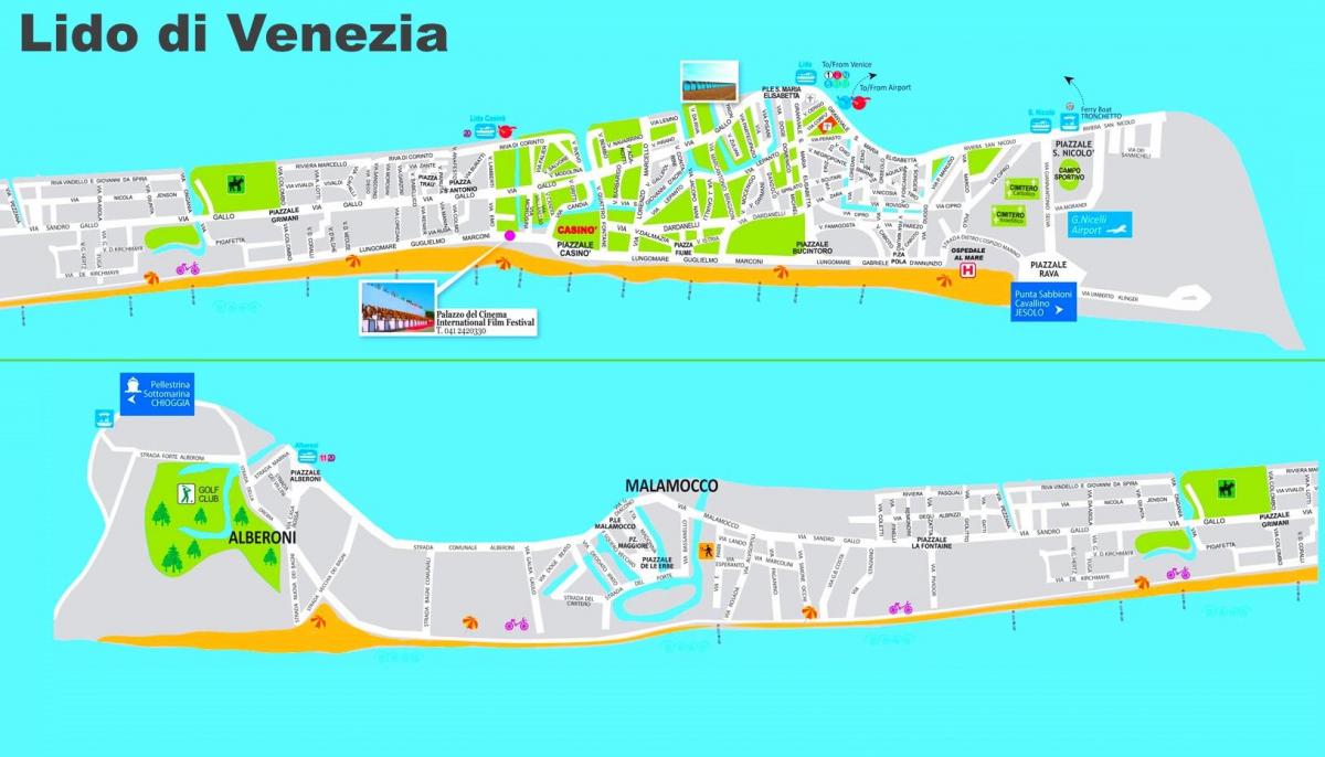 خريطة ليدو فينيسيا إيطاليا