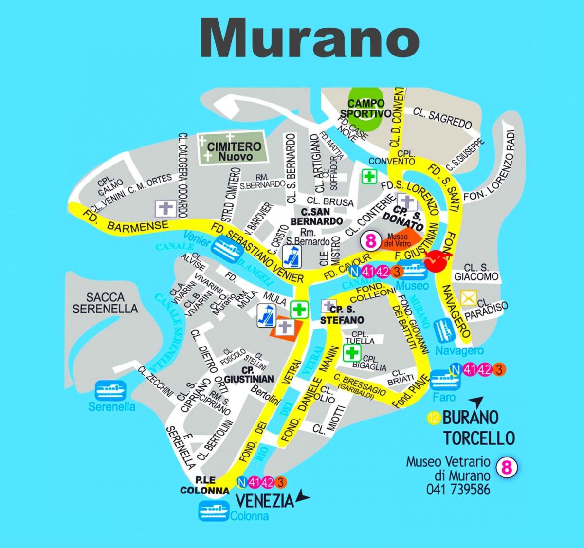 خريطة البندقية مورانو