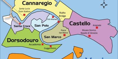 خريطة البندقية sestiere 