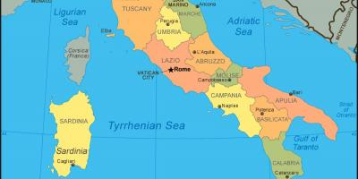 خريطة إيطاليا تظهر البندقية